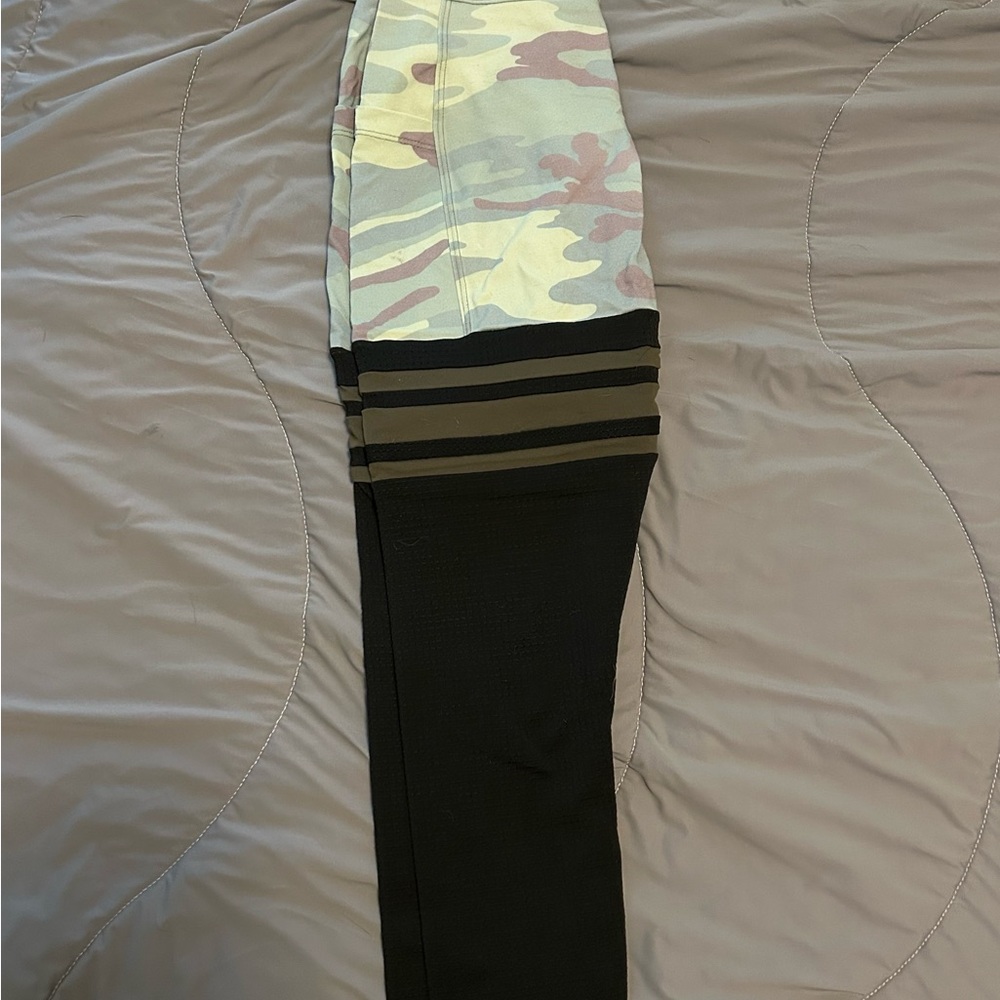 Bombshell Sportswear Camouflage and Black Leggings